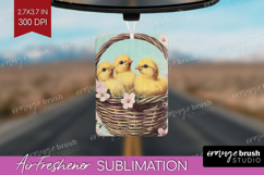 Retro Easter Air Freshener PNG - Easter PNG Sublimation Product Image 1