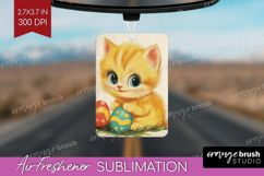 Retro Easter Air Freshener PNG - Easter PNG Sublimation Product Image 1