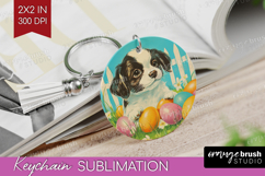 Retro Easter Keychain PNG - Easter Keychain Sublimation Product Image 1