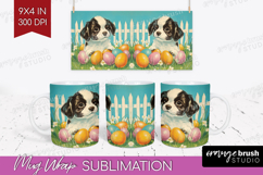 Retro Easter Mug Wrap - Easter Mug PNG Sublimation Product Image 1