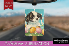 Retro Easter Air Freshener PNG - Easter PNG Sublimation Product Image 1