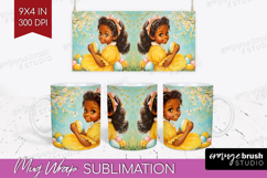 Retro Easter Mug Wrap - Easter Mug PNG Sublimation Product Image 1