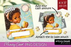 Happy Easter Money Card PNG - Retro Easter Money Card Holder Product Image 1