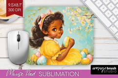 Retro Easter Mouse Pad Sublimation - Easter Mousepad PNG Product Image 1