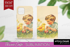 Retro Easter Phone Case PNG - Easter Case PNG Sublimation Product Image 1