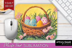 Retro Easter Mouse Pad Sublimation - Easter Mousepad PNG Product Image 1