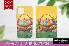 Retro Easter Phone Case PNG - Easter Case PNG Sublimation Product Image 1