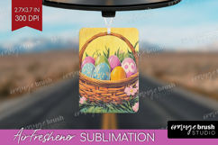 Retro Easter Air Freshener PNG - Easter PNG Sublimation Product Image 1