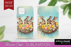Retro Easter Phone Case PNG - Easter Case PNG Sublimation Product Image 1