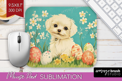 Retro Easter Mouse Pad Sublimation - Easter Mousepad PNG Product Image 1