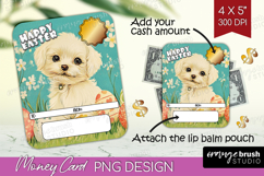 Happy Easter Money Card PNG - Retro Easter Money Card Holder Product Image 1