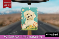 Retro Easter Air Freshener PNG - Easter PNG Sublimation Product Image 1