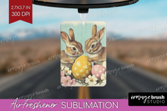 Retro Easter Air Freshener PNG - Easter PNG Sublimation Product Image 1