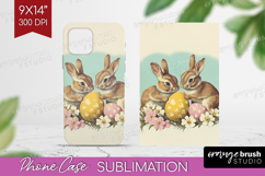 Retro Easter Phone Case PNG - Easter Case PNG Sublimation Product Image 1