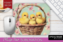 Retro Easter Mouse Pad Sublimation - Easter Mousepad PNG Product Image 1