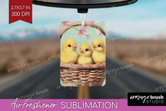 Retro Easter Air Freshener PNG - Easter PNG Sublimation Product Image 1