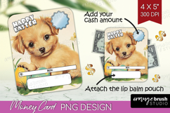 Happy Easter Money Card PNG - Retro Easter Money Card Holder Product Image 1