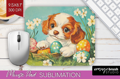 Retro Easter Mouse Pad Sublimation - Easter Mousepad PNG Product Image 1