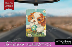 Retro Easter Air Freshener PNG - Easter PNG Sublimation Product Image 1