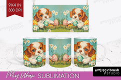 Retro Easter Mug Wrap - Easter Mug PNG Sublimation Product Image 1