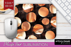 Rose Gold Mouse Pad Sublimation - Metallic Rose Mousepad Product Image 1