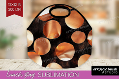 Rose Gold Lunch Bag - Metallic Rose Lunch Bug PNG Product Image 1