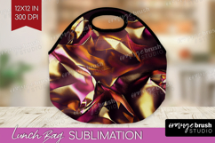 Rose Gold Lunch Bag - Metallic Rose Lunch Bug PNG Product Image 1