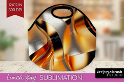 Rose Gold Lunch Bag - Metallic Rose Lunch Bug PNG Product Image 1