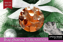 Rose Gold Ornament PNG - Metallic Rose PNG Sublimation Product Image 1