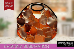 Rose Gold Lunch Bag - Metallic Rose Lunch Bug PNG Product Image 1