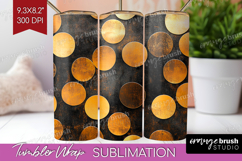 Rose Gold Tumbler Wrap - Metallic Rose Tumbler PNG Product Image 1