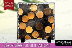 Rose Gold Slate PNG - Metallic Rose Square Slate Product Image 1