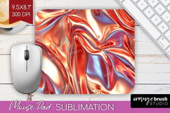 Rose Gold Mouse Pad Sublimation - Metallic Rose Mousepad Product Image 1