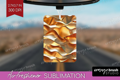 Rose Gold Air Freshener PNG - Metallic Rose PNG Sublimation Product Image 1