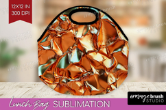 Rose Gold Lunch Bag - Metallic Rose Lunch Bug PNG Product Image 1