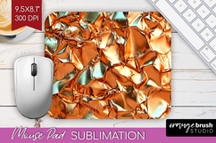 Rose Gold Mouse Pad Sublimation - Metallic Rose Mousepad Product Image 1
