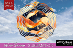 Rose Gold Wind Spinner Sublimation PNG - Metallic Rose Product Image 1