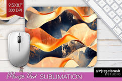 Rose Gold Mouse Pad Sublimation - Metallic Rose Mousepad Product Image 1