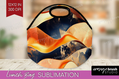 Rose Gold Lunch Bag - Metallic Rose Lunch Bug PNG Product Image 1