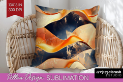 Rose Gold Pillow Sublimation - Metallic Rose Pillow Cover Product Image 1