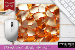 Rose Gold Mouse Pad Sublimation - Metallic Rose Mousepad Product Image 1