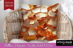 Rose Gold Pillow Sublimation - Metallic Rose Pillow Cover Product Image 1