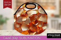Rose Gold Lunch Bag - Metallic Rose Lunch Bug PNG Product Image 1