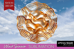 Rose Gold Wind Spinner Sublimation PNG - Metallic Rose Product Image 1