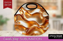 Rose Gold Lunch Bag - Metallic Rose Lunch Bug PNG Product Image 1