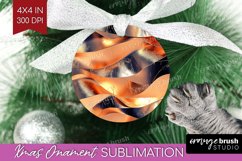 Rose Gold Ornament PNG - Metallic Rose PNG Sublimation Product Image 1