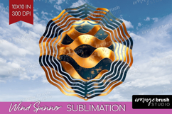 Rose Gold Wind Spinner Sublimation PNG - Metallic Rose Product Image 1