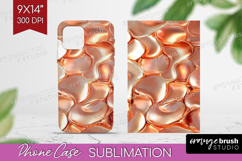 Rose Gold Phone Case PNG - Metallic Rose Case PNG Product Image 1