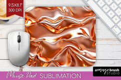 Rose Gold Mouse Pad Sublimation - Metallic Rose Mousepad Product Image 1