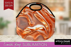 Rose Gold Lunch Bag - Metallic Rose Lunch Bug PNG Product Image 1